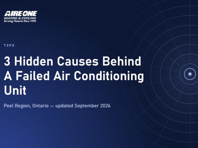 3 Hidden Causes Behind A Failed Air Conditioning Unit