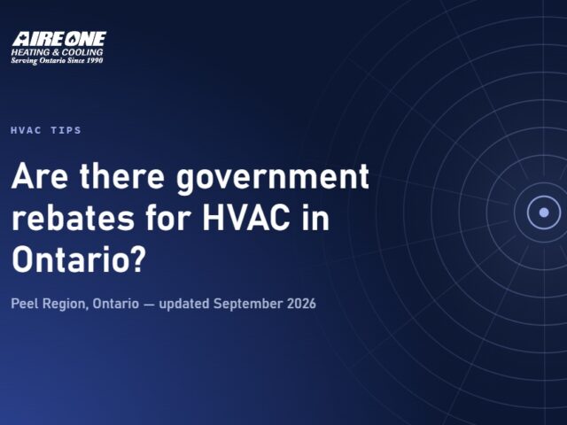 Are there government rebates for HVAC in Ontario?