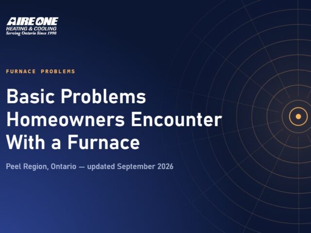 Basic Problems Homeowners Encounter With a Furnace
