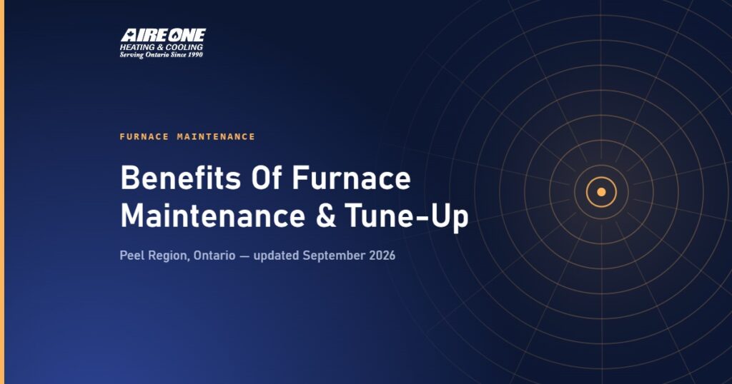 Benefits Of Furnace Maintenance & Tune-Up — Aire One Peel Heating and Cooling, Peel Region, Ontario