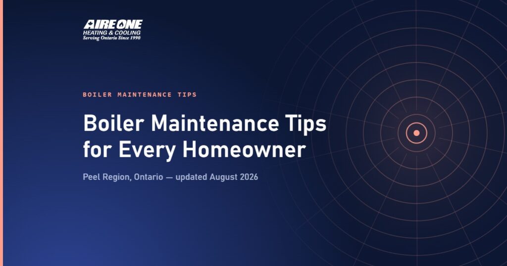 Boiler Maintenance Tips for Every Homeowner — Aire One Peel Heating and Cooling, Peel Region, Ontario