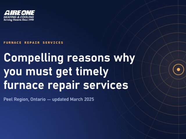 Compelling reasons why you must get timely furnace repair services
