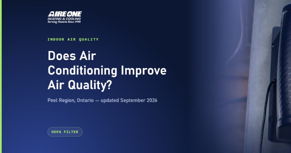 Does Air Conditioning Improve Air Quality? — Aire One Peel Heating and Cooling, Peel Region, Ontario
