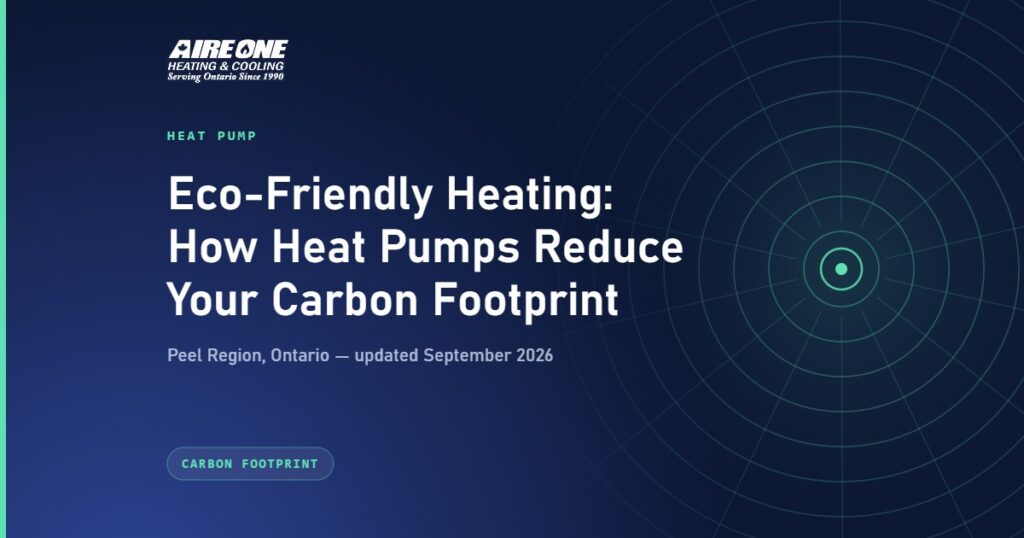 Eco-Friendly Heating: How Heat Pumps Reduce Your Carbon Footprint — Aire One Peel Heating and Cooling, Peel Region, Ontario