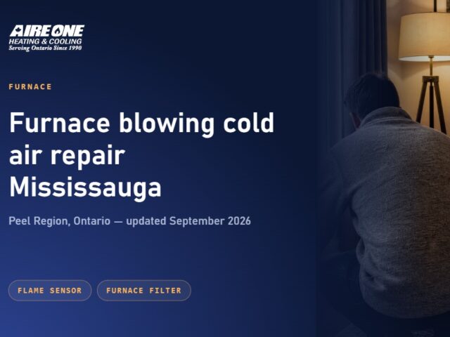 Furnace blowing cold air repair Mississauga