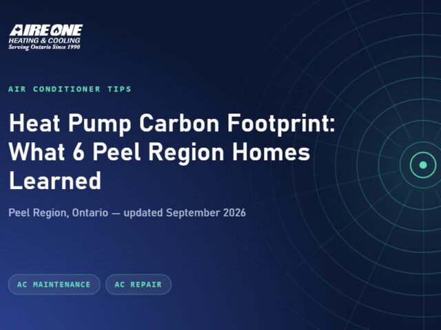 Heat Pump Carbon Footprint: What 6 Peel Region Homes Learned