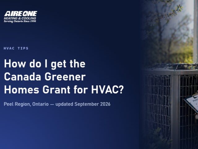 How do I get the Canada Greener Homes Grant for HVAC?