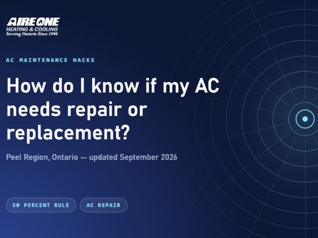 How do I know if my AC needs repair or replacement?