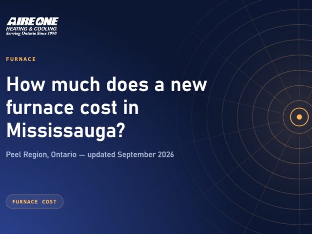 How much does a new furnace cost in Mississauga?