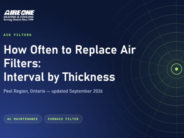 How Often to Replace Air Filters: Interval by Thickness