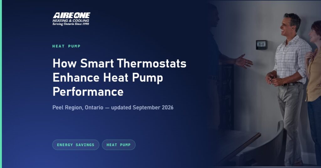 How Smart Thermostats Enhance Heat Pump Performance — Aire One Peel Heating and Cooling, Peel Region, Ontario
