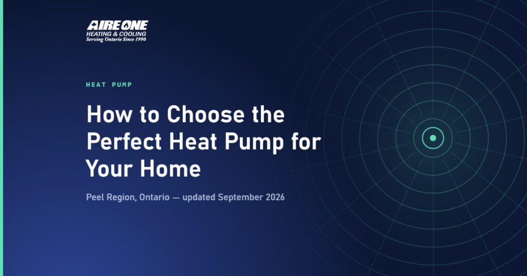 How to Choose the Perfect Heat Pump for Your Home — Aire One Peel Heating and Cooling, Peel Region, Ontario