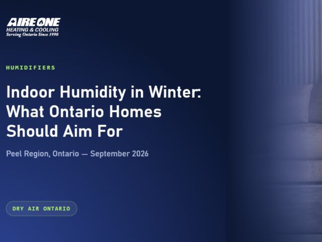 Indoor Humidity in Winter: What Ontario Homes Should Aim For