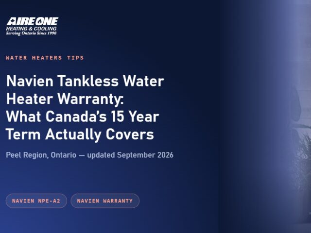 Navien Tankless Water Heater Warranty: What Canada’s 15 Year Term Actually Covers