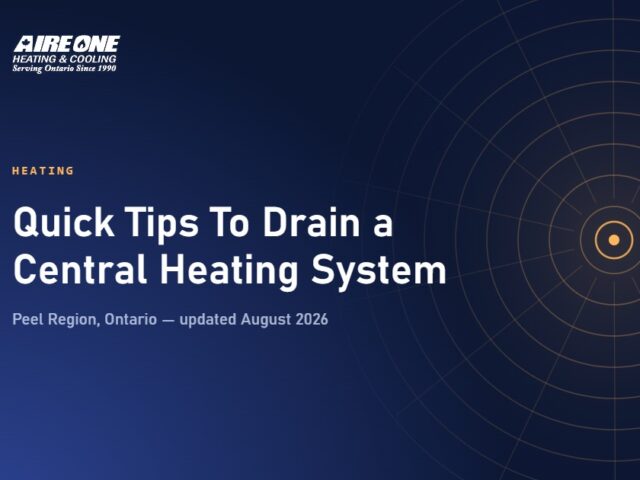Quick Tips To Drain a Central Heating System