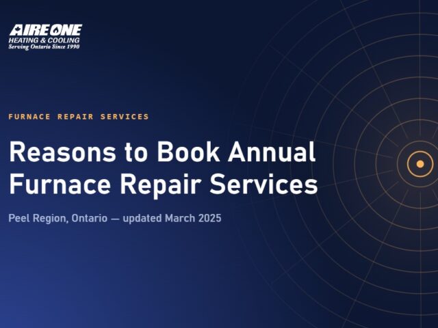 Reasons to Book Annual Furnace Repair Services