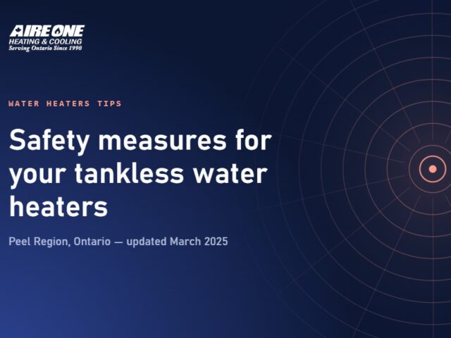 Safety measures for your tankless water heaters
