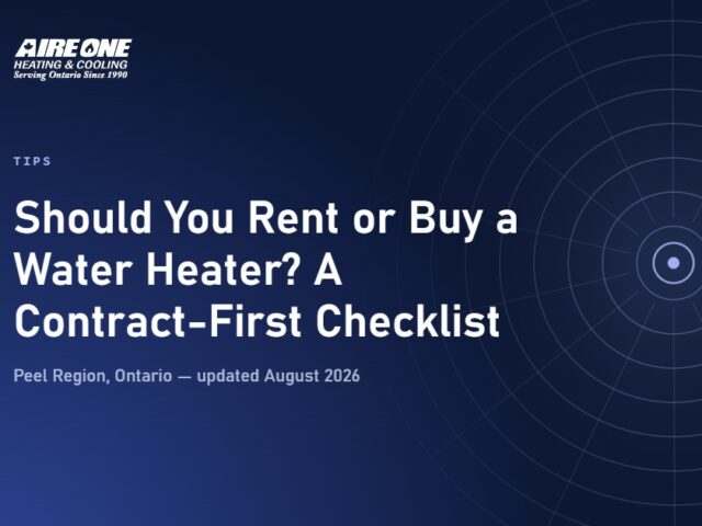 Should You Rent or Buy a Water Heater? A Contract-First Checklist