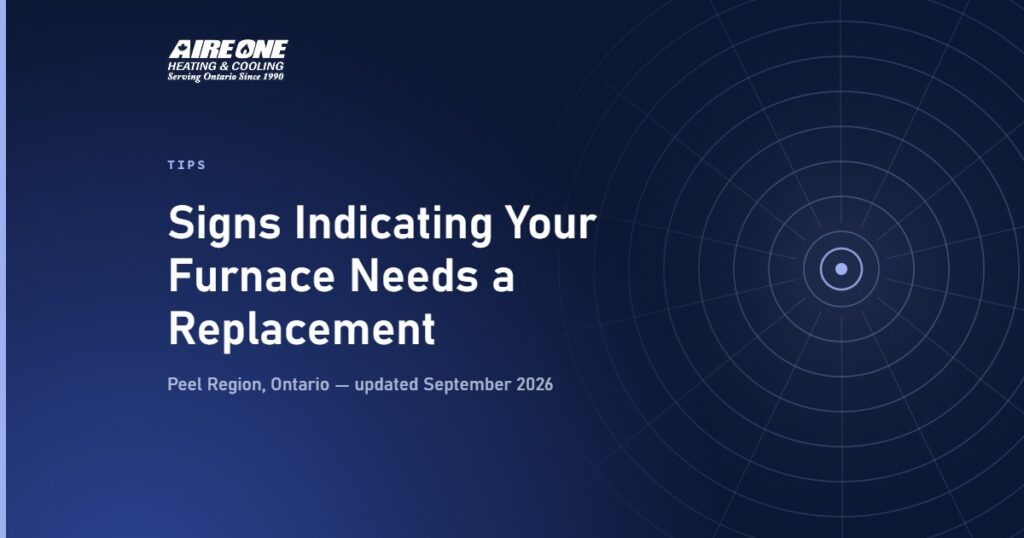 Signs Indicating Your Furnace Needs a Replacement — Aire One Peel Heating and Cooling, Peel Region, Ontario