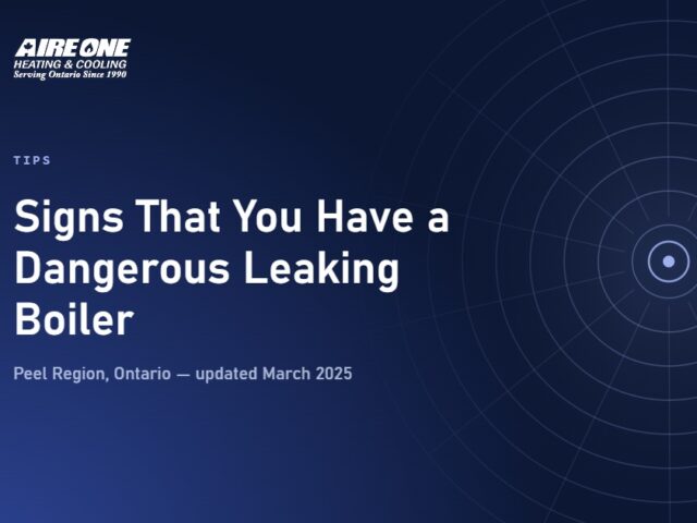 Signs That You Have a Dangerous Leaking Boiler