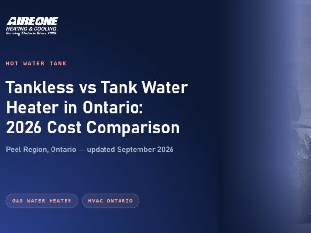 Tankless vs Tank Water Heater in Ontario: 2026 Cost Comparison