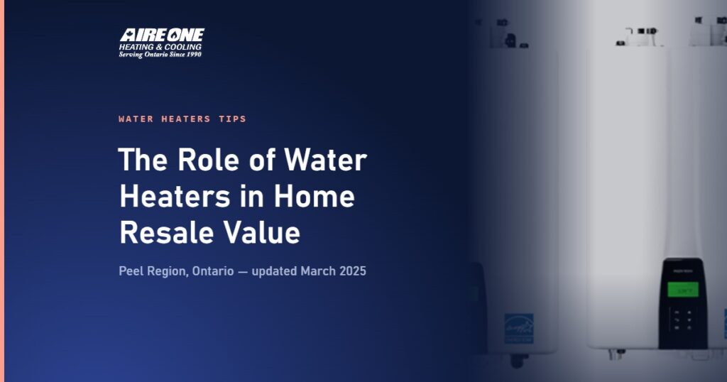 The Role of Water Heaters in Home Resale Value — Aire One Peel Heating and Cooling, Peel Region, Ontario