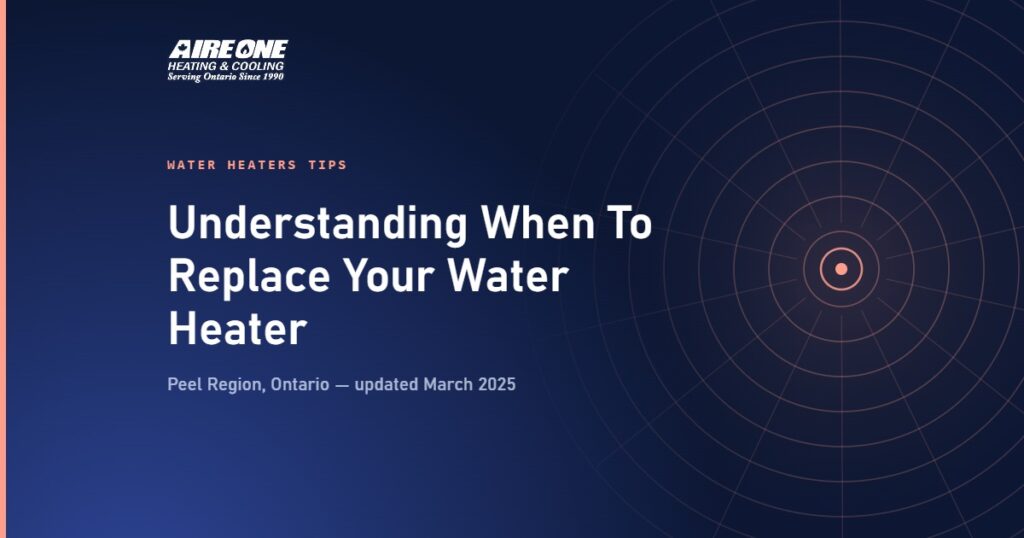 Understanding When To Replace Your Water Heater — Aire One Peel Heating and Cooling, Peel Region, Ontario
