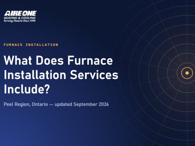 What Does Furnace Installation Services Include?