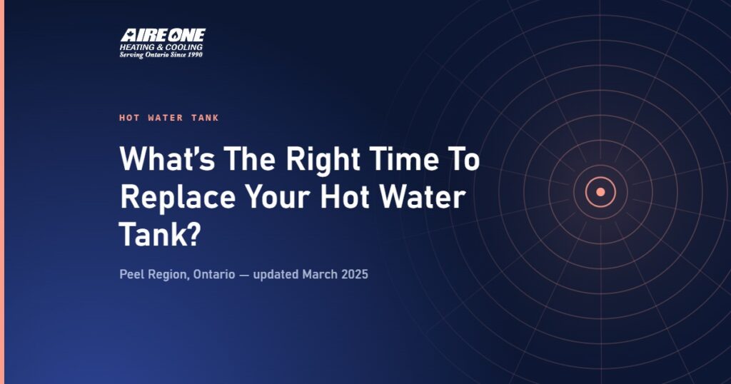 What’s The Right Time To Replace Your Hot Water Tank? — Aire One Peel Heating and Cooling, Peel Region, Ontario