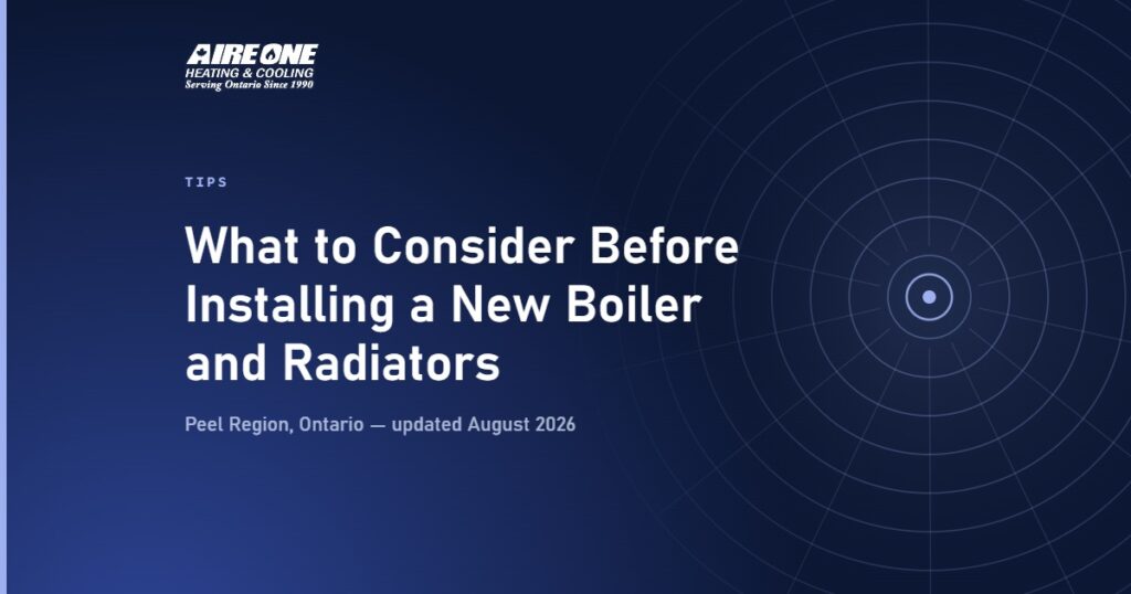 What to Consider Before Installing a New Boiler and Radiators — Aire One Peel Heating and Cooling, Peel Region, Ontario