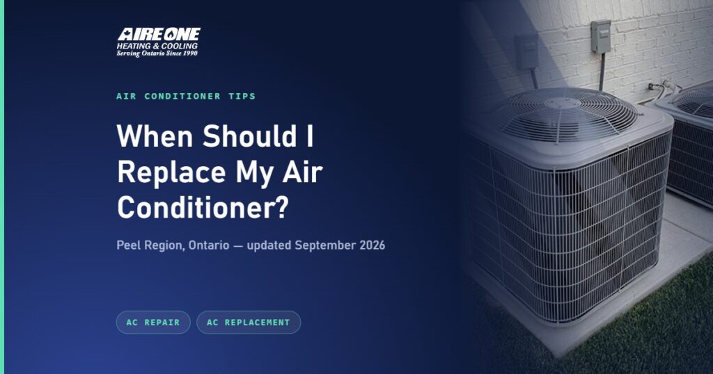 When Should I Replace My Air Conditioner? — Aire One Peel Heating and Cooling, Peel Region, Ontario