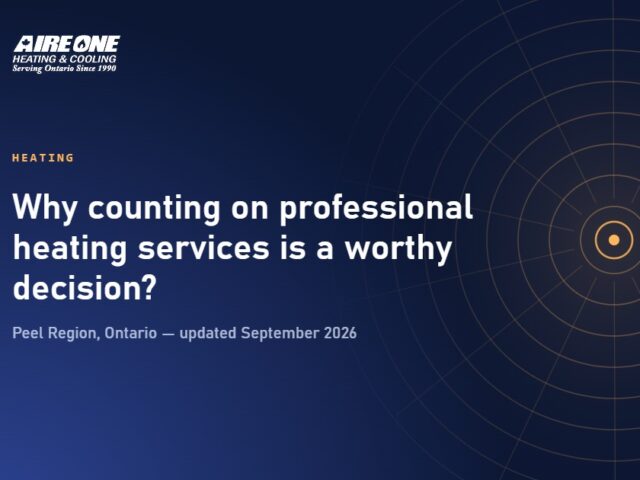 Why counting on professional heating services is a worthy decision?